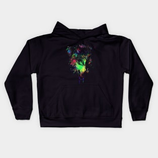 Technicolor Wolves Kids Hoodie